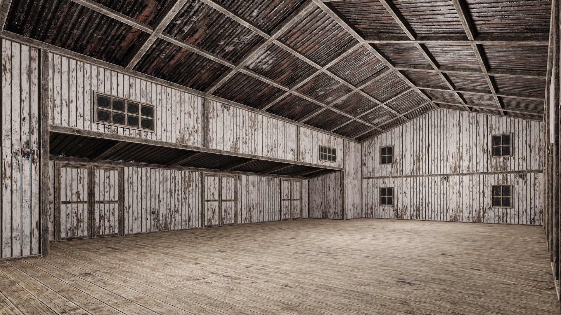81-82-83-84 - Farm Buildings 4K PBR GameReady Low-poly 3D model_7
