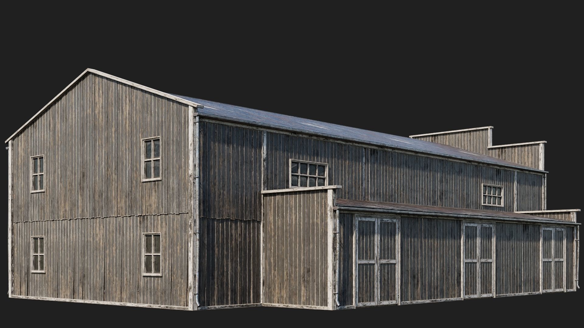 81-82-83-84 - Farm Buildings 4K PBR GameReady Low-poly 3D model_35