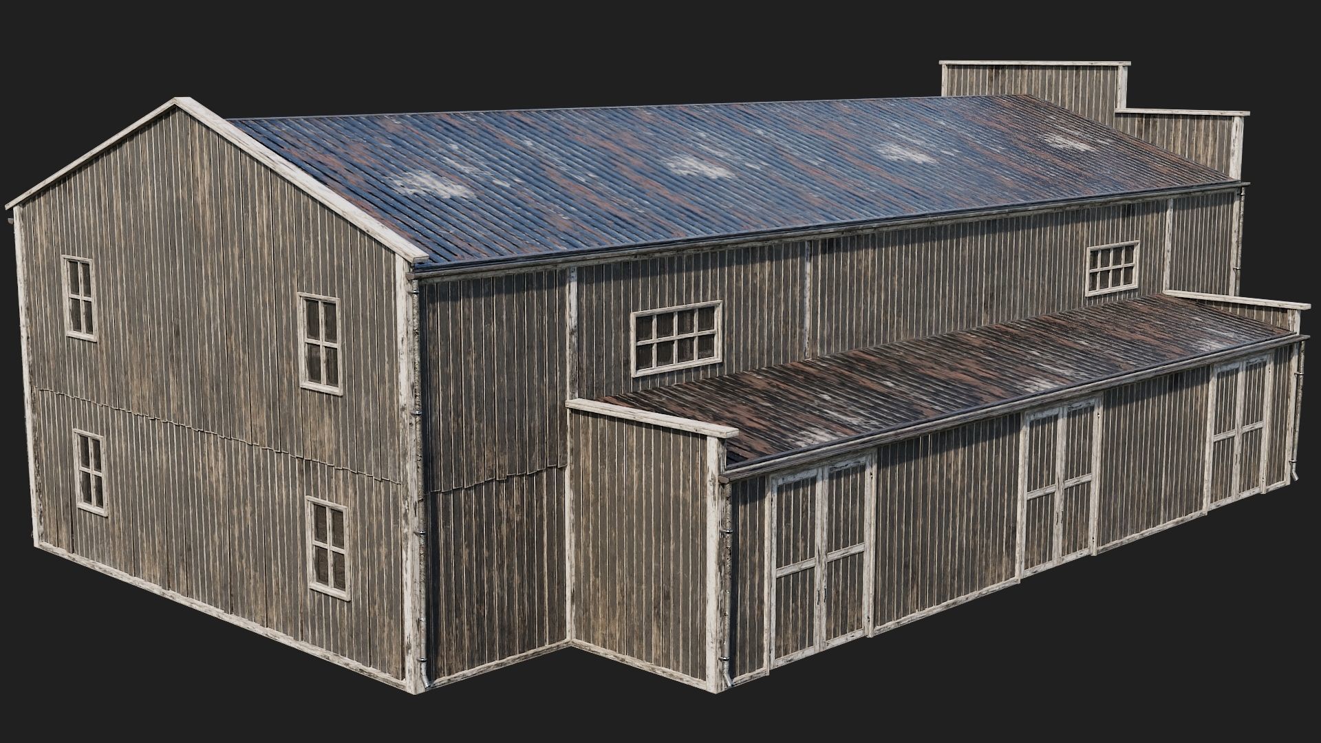 81-82-83-84 - Farm Buildings 4K PBR GameReady Low-poly 3D model_32