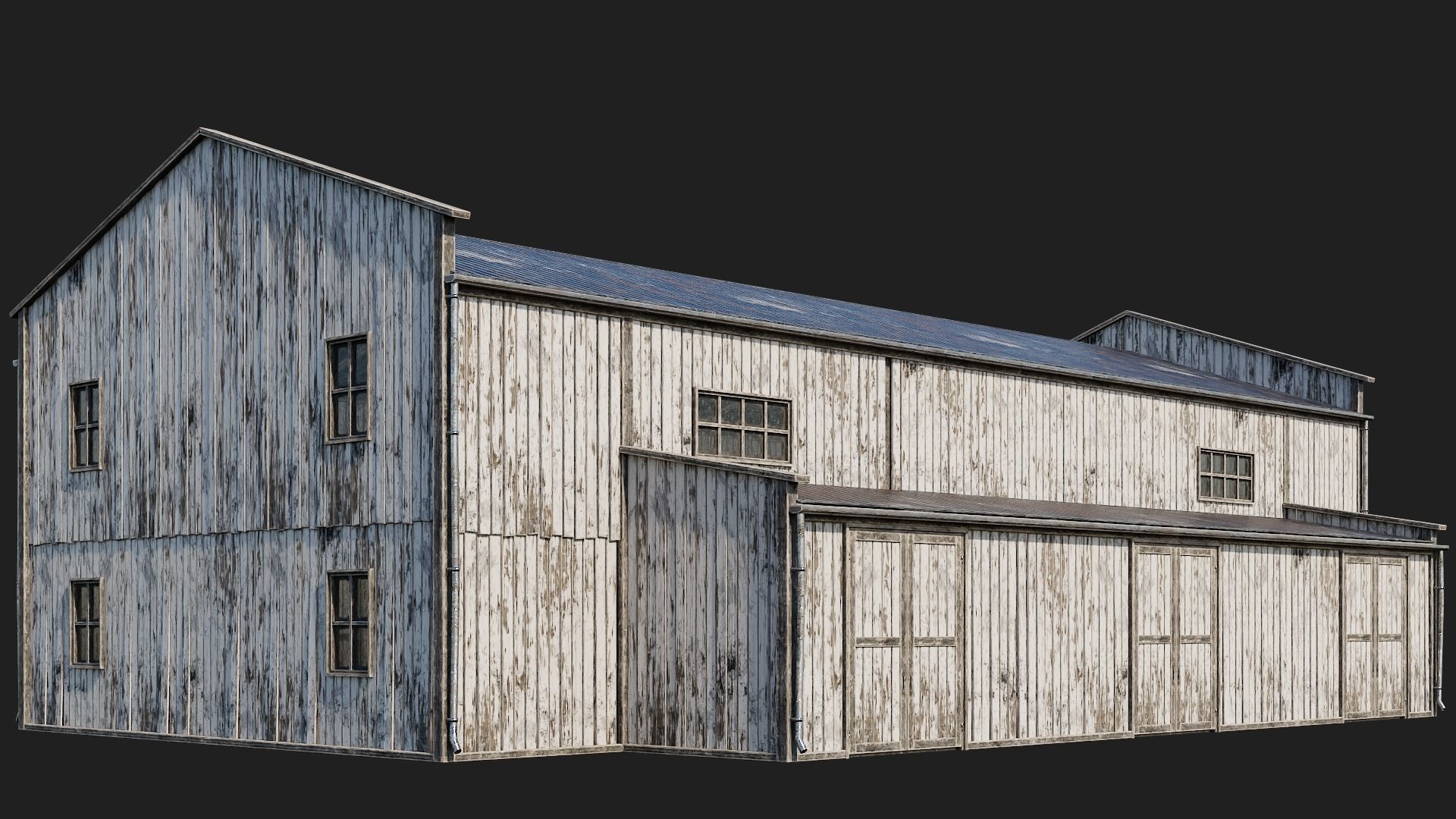 81-82-83-84 - Farm Buildings 4K PBR GameReady Low-poly 3D model_3
