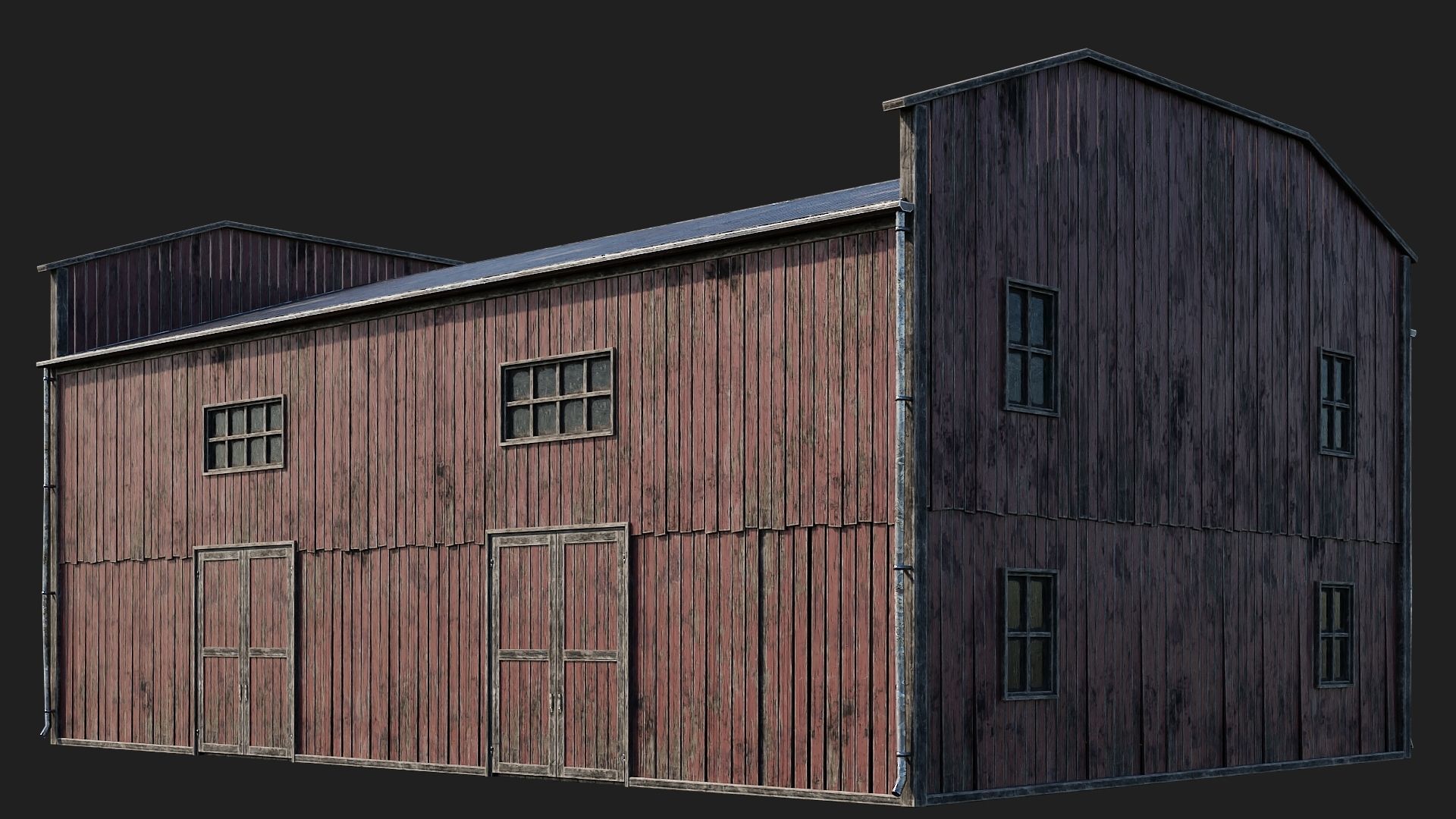 81-82-83-84 - Farm Buildings 4K PBR GameReady Low-poly 3D model_19