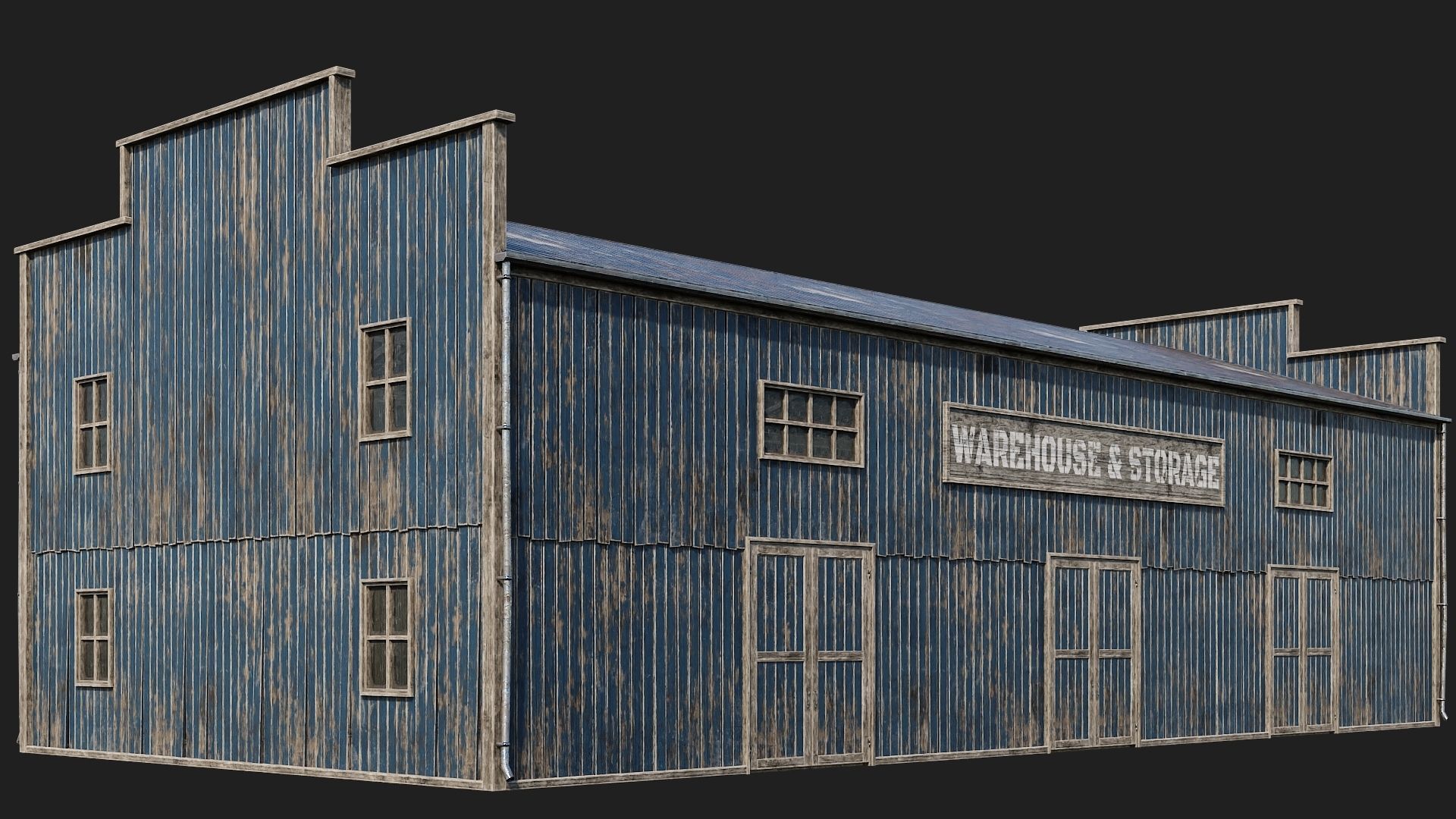 81-82-83-84 - Farm Buildings 4K PBR GameReady Low-poly 3D model_13