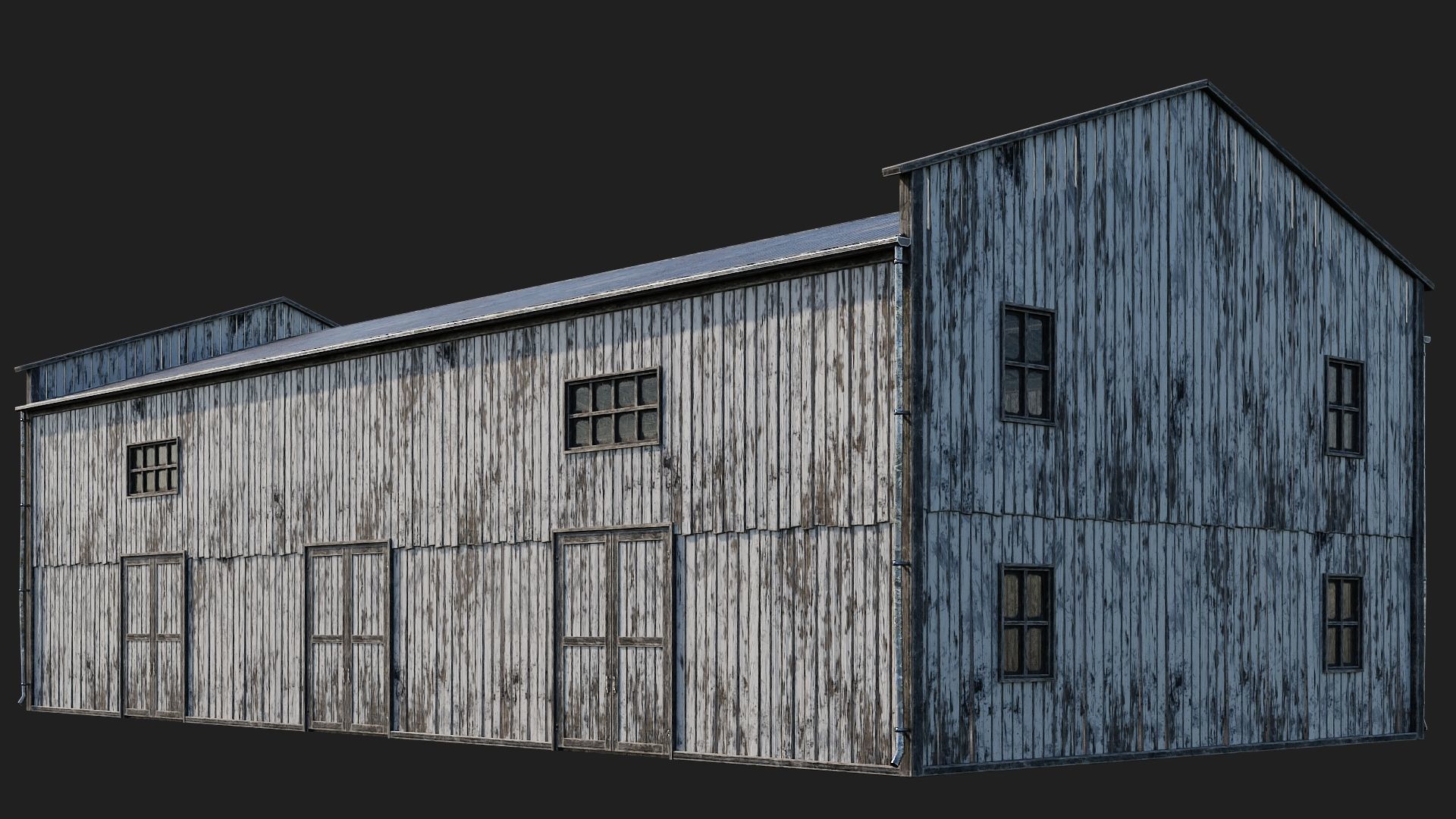 81-82-83-84 - Farm Buildings 4K PBR GameReady Low-poly 3D model_27