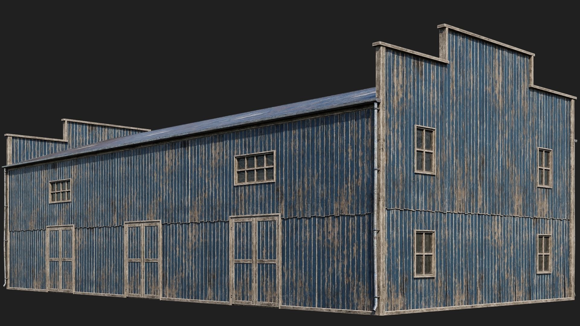 81-82-83-84 - Farm Buildings 4K PBR GameReady Low-poly 3D model_12
