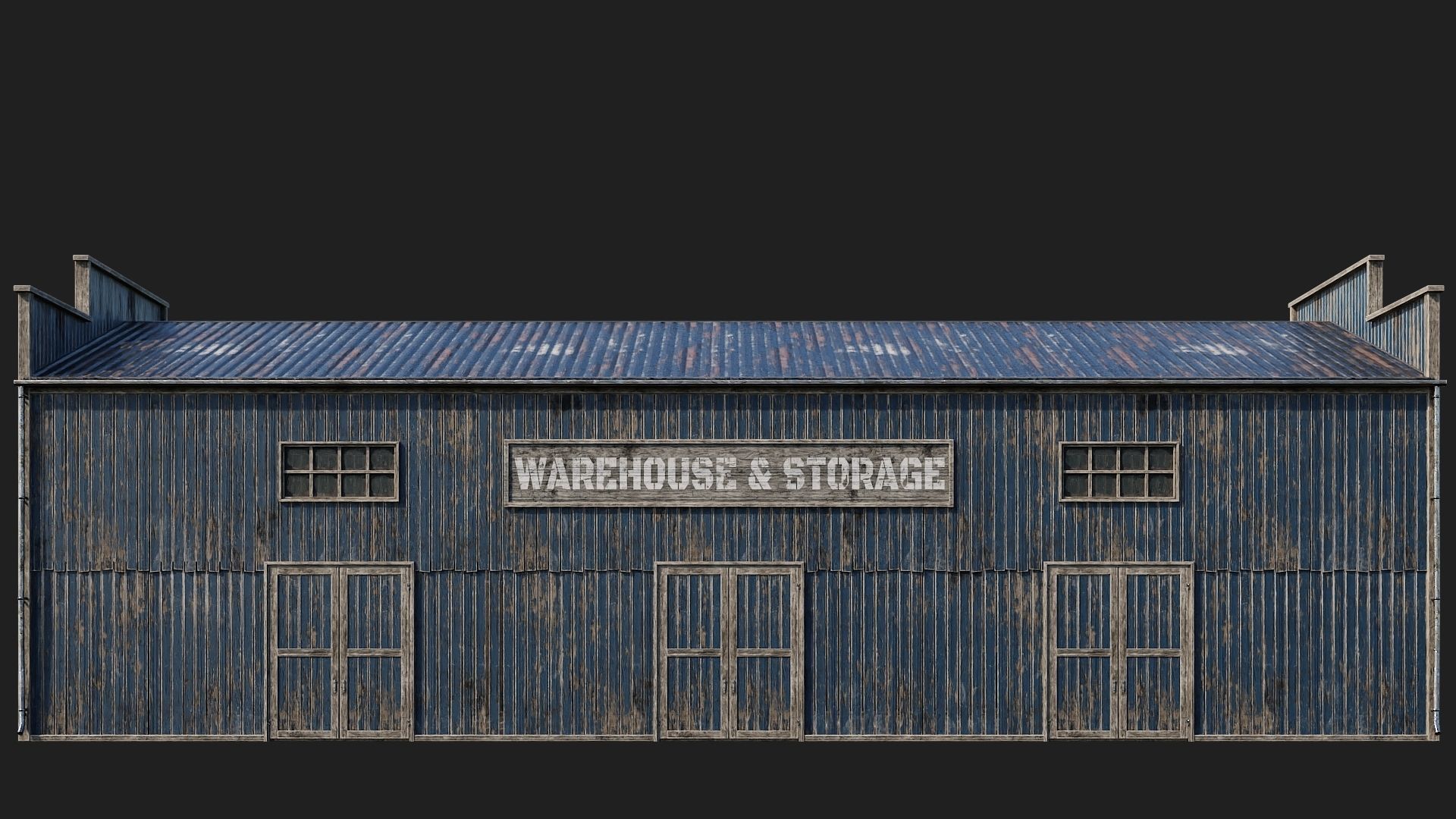 81-82-83-84 - Farm Buildings 4K PBR GameReady Low-poly 3D model_9