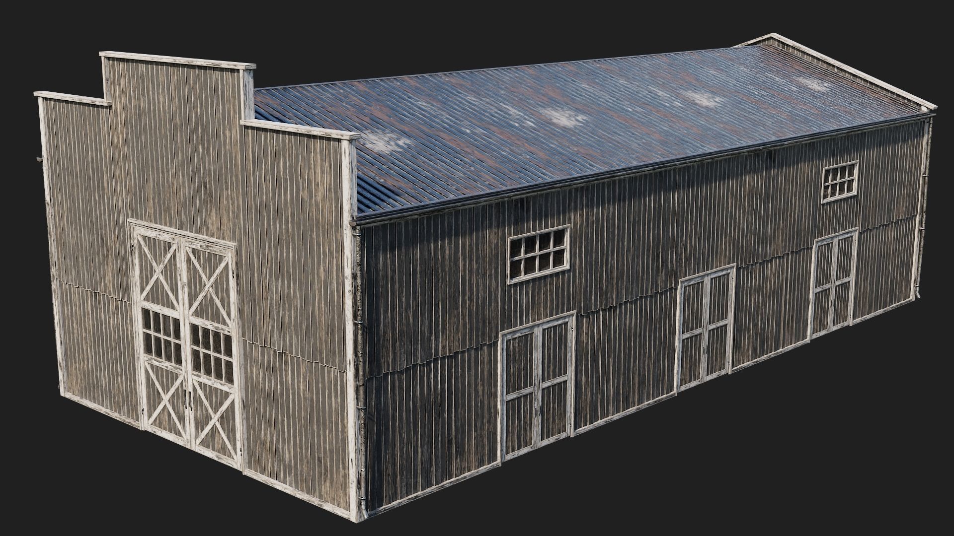 81-82-83-84 - Farm Buildings 4K PBR GameReady Low-poly 3D model_38