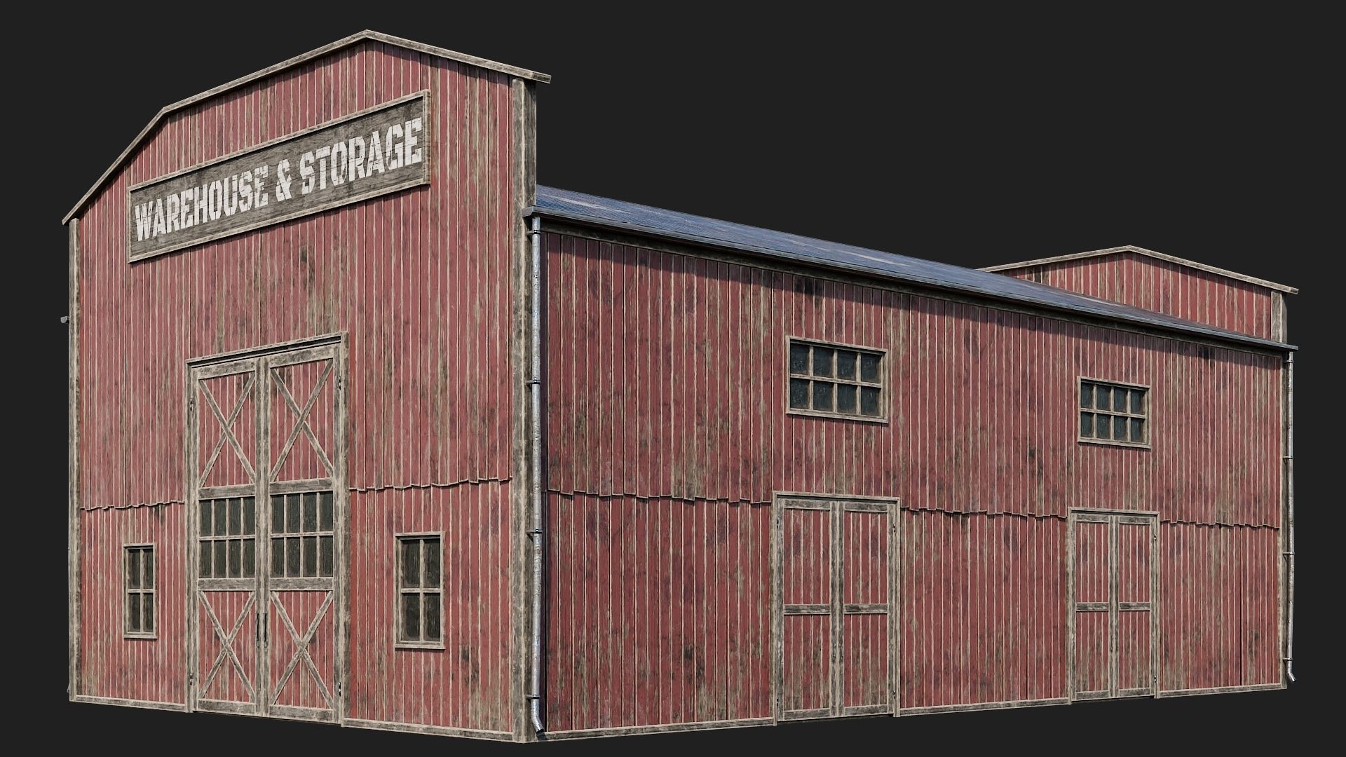 81-82-83-84 - Farm Buildings 4K PBR GameReady Low-poly 3D model_18