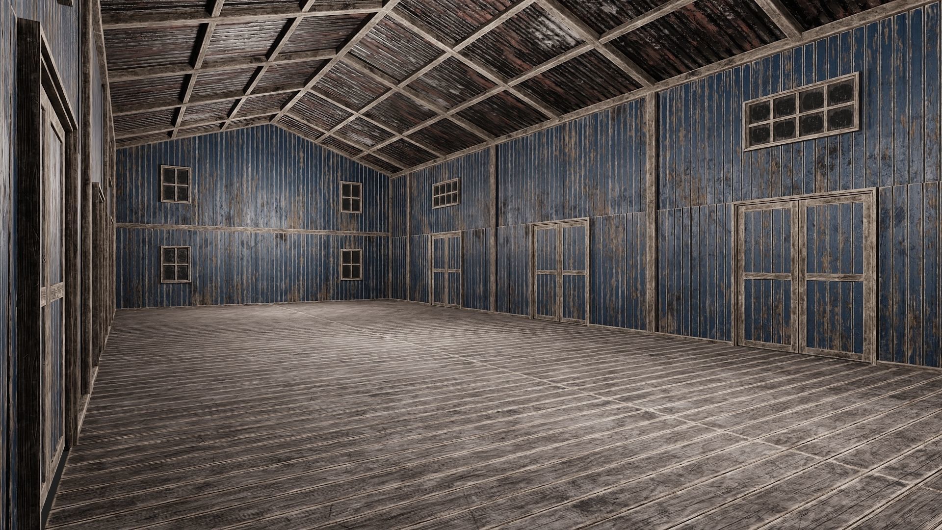 81-82-83-84 - Farm Buildings 4K PBR GameReady Low-poly 3D model_5