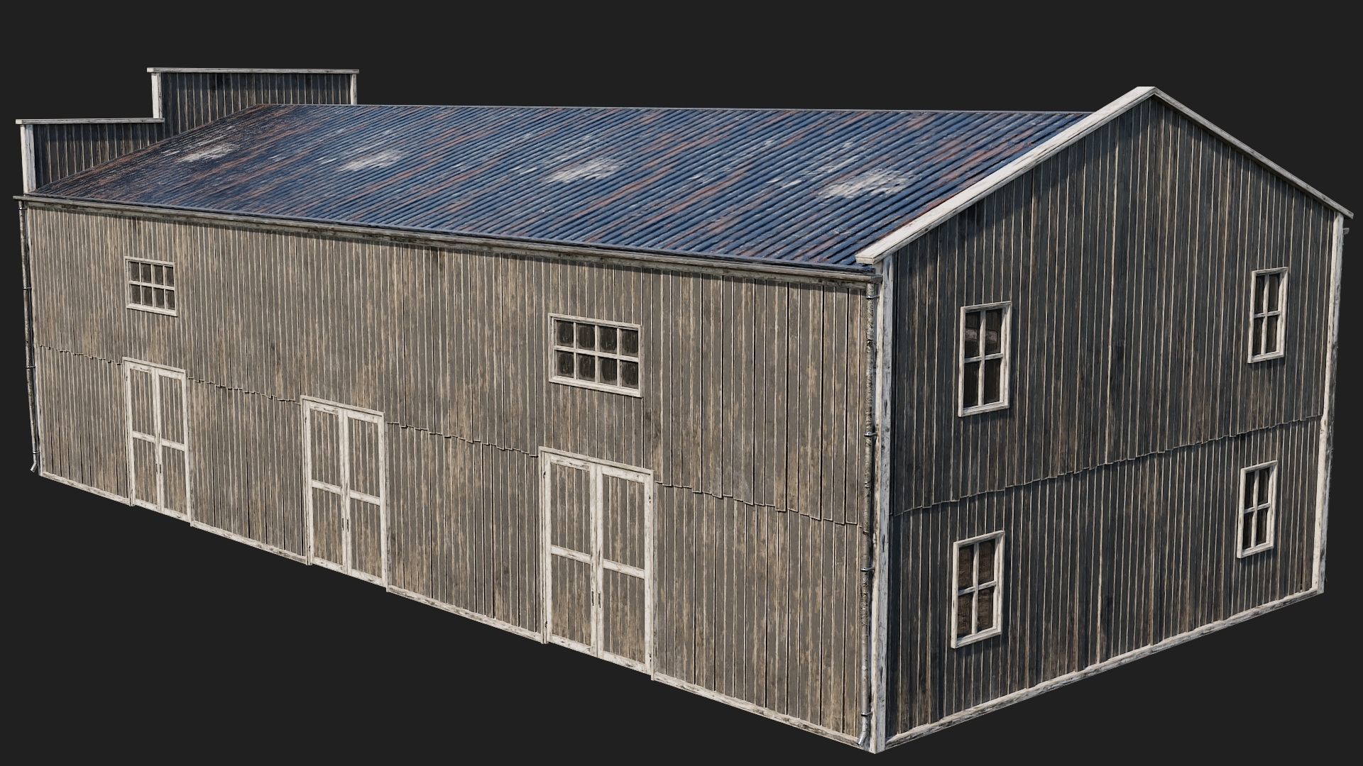 81-82-83-84 - Farm Buildings 4K PBR GameReady Low-poly 3D model_39