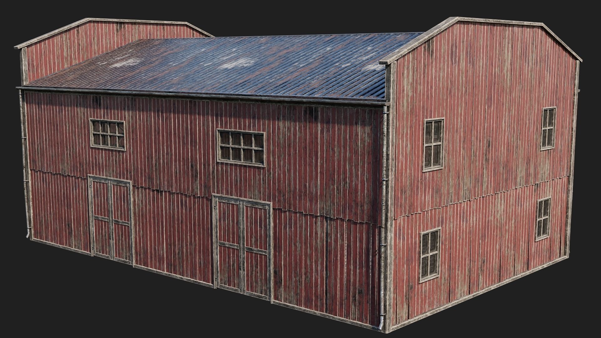 81-82-83-84 - Farm Buildings 4K PBR GameReady Low-poly 3D model_24