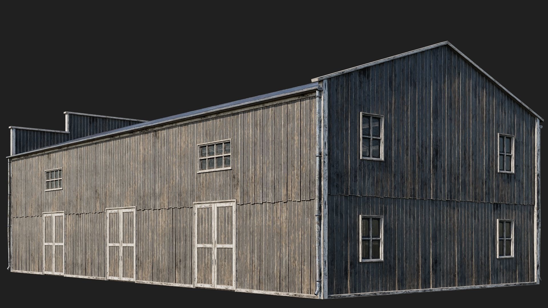 81-82-83-84 - Farm Buildings 4K PBR GameReady Low-poly 3D model_34