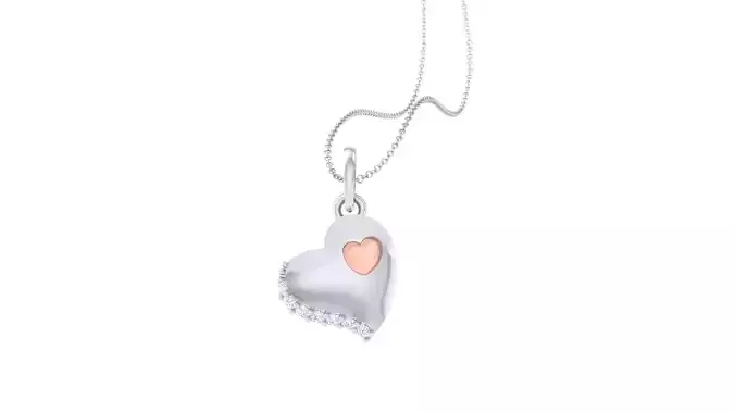 Kids Heart Pendants 3dm STL OBJ FBX Renders Details
