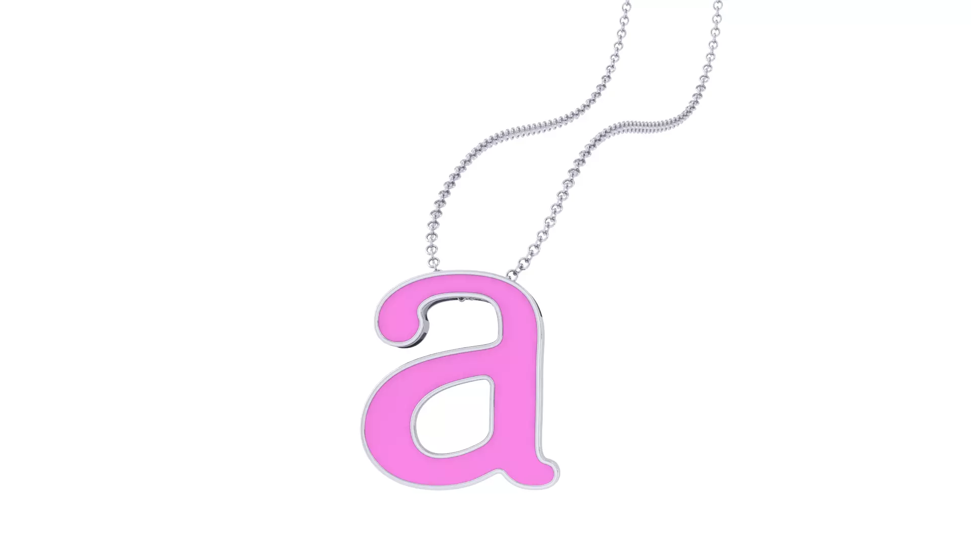 Kids Alphabet A Pendants 3dm STL OBJ FBX Renders Details 3D print model_0