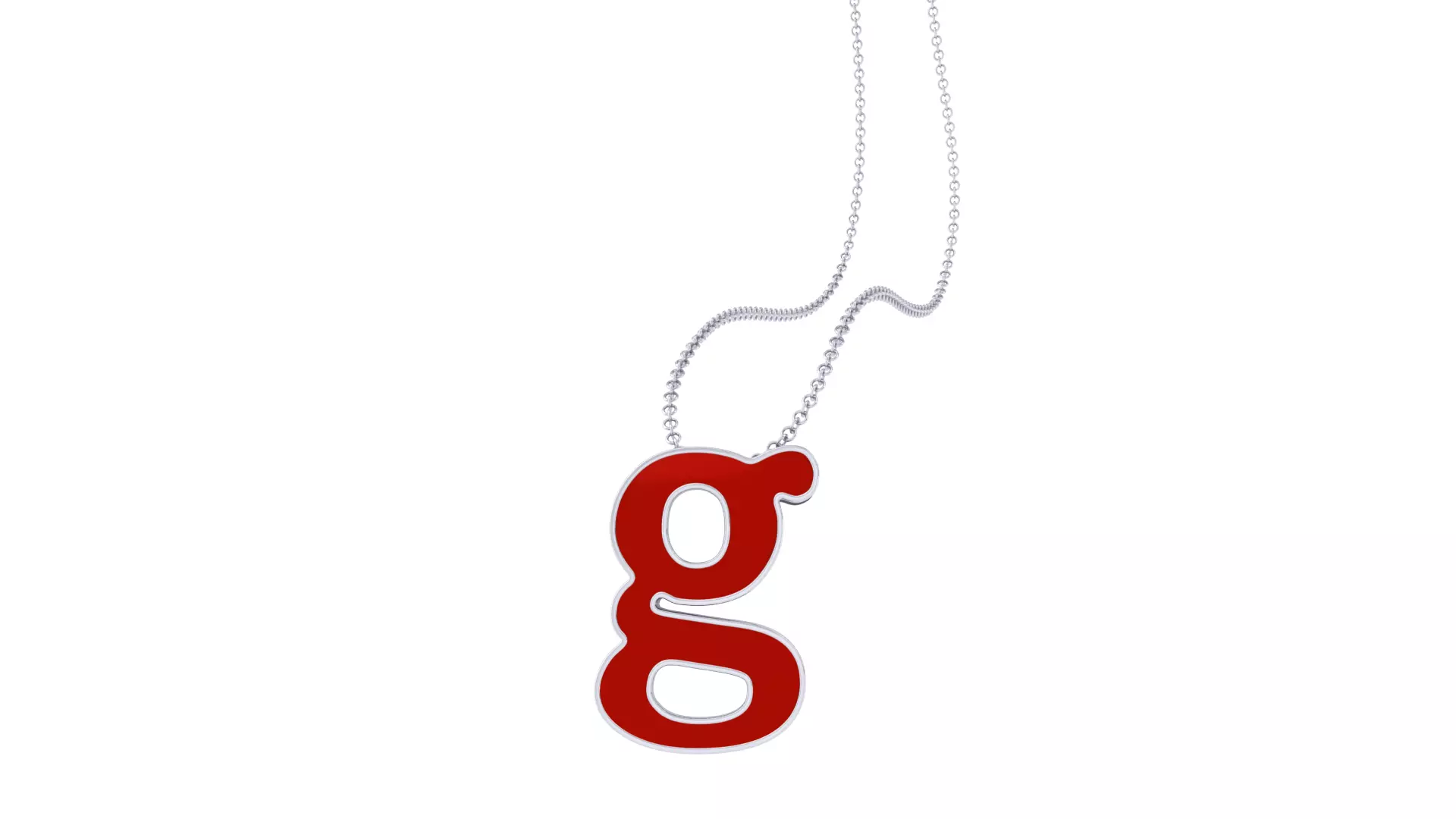 Kids Alphabet G Pendants 3dm STL OBJ FBX Renders Details 3D print model_0