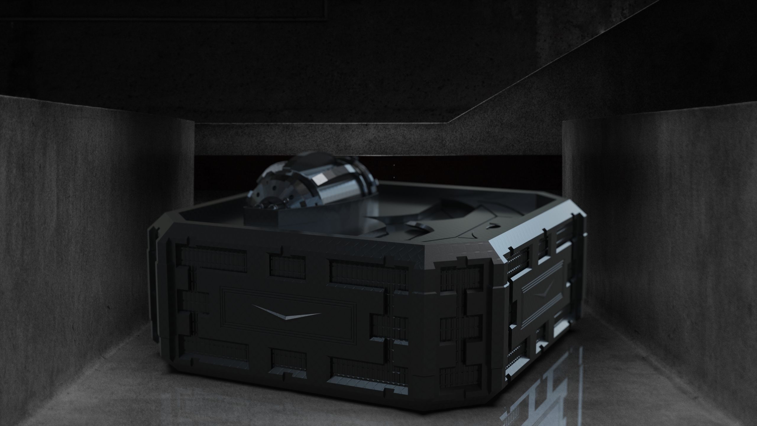 Weapon Box from Batman world as storage container 3D print model_4