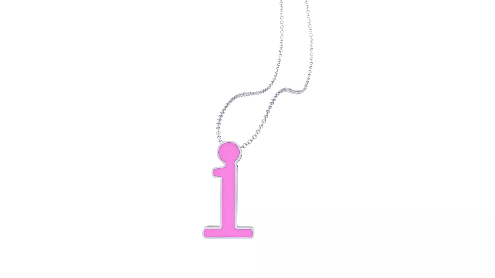 Kids Alphabet I Pendants 3dm STL OBJ FBX Renders Details 3D print model_0