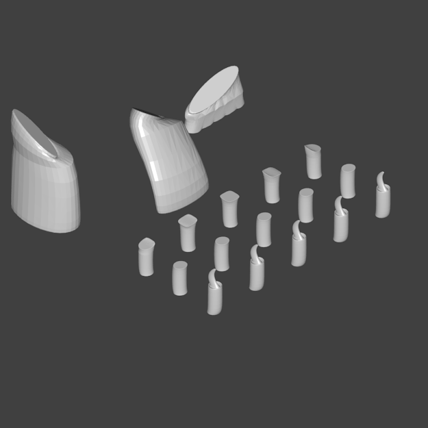 Edaphosaurus Novomexicanus Left Arm STL 3D print model_10