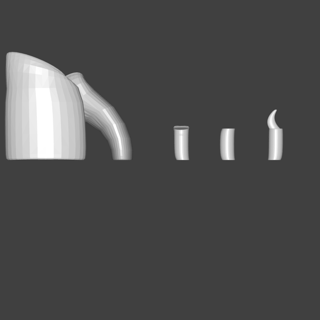 Edaphosaurus Novomexicanus Left Arm STL 3D print model_4