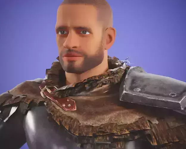 game riggede  man jason  Low-poly 3D model