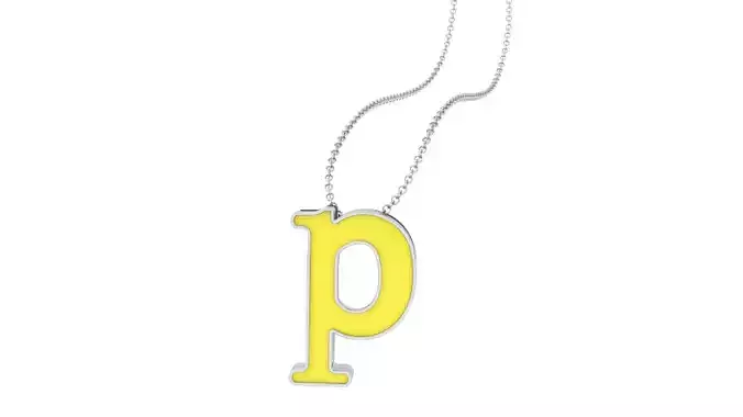 Kids Alphabet P Pendants 3dm STL OBJ FBX Renders Details 3D print model Kids Alphabet P Pendants 3dm STL OBJ FBX Renders Details 3D print model