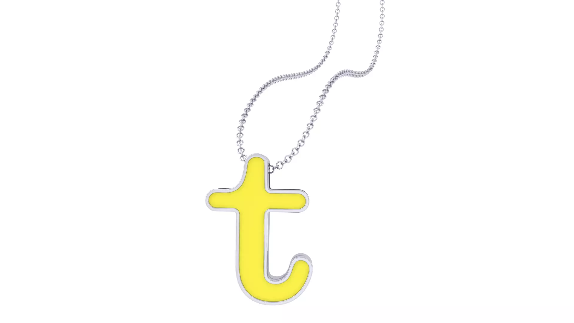 Kids Alphabet T Pendants 3dm STL OBJ FBX Renders Details 3D print model_0