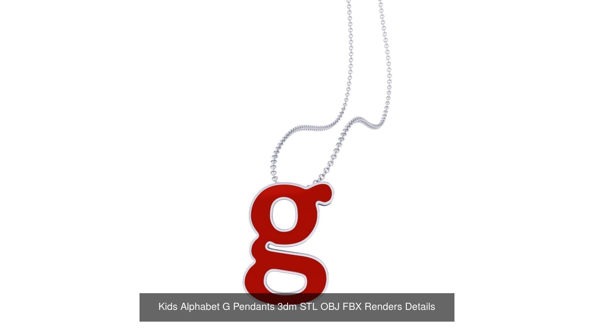 26 Kids Alphabet A-Z Pendants 3dm STL OBJ Details Collection _9