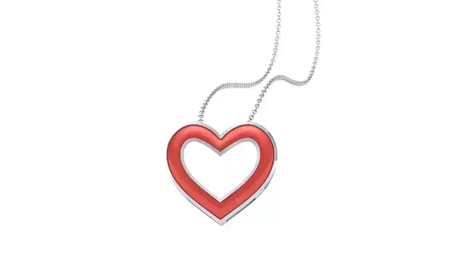 Kids Heart Pendants 3dm STL OBJ FBX Renders Details