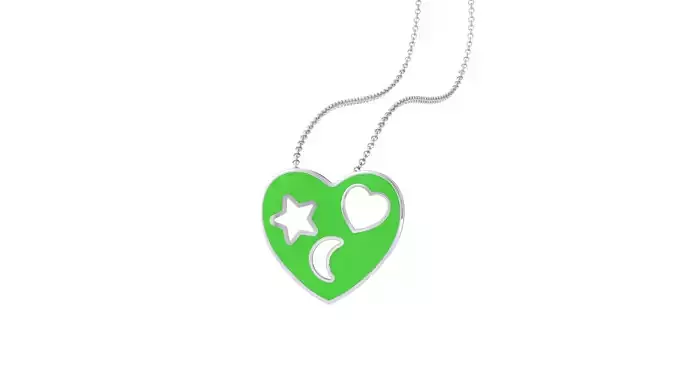 Kids Heart Pendants 3dm STL OBJ FBX Renders Details 3D print model Kids Heart Pendants 3dm STL OBJ FBX Renders Details 3D print model