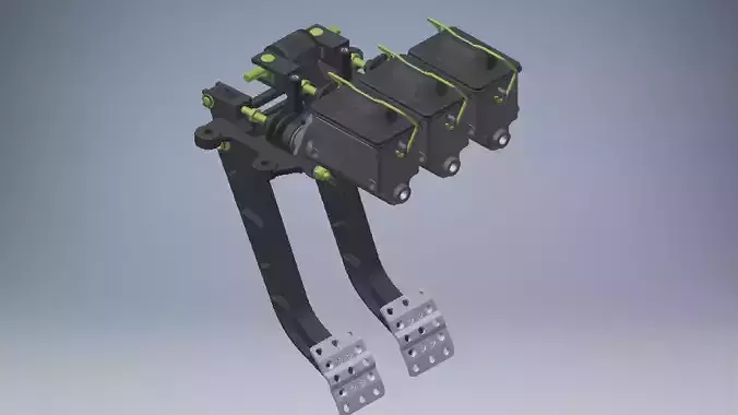 Reverse Mount Pedal with Master Cylinders 