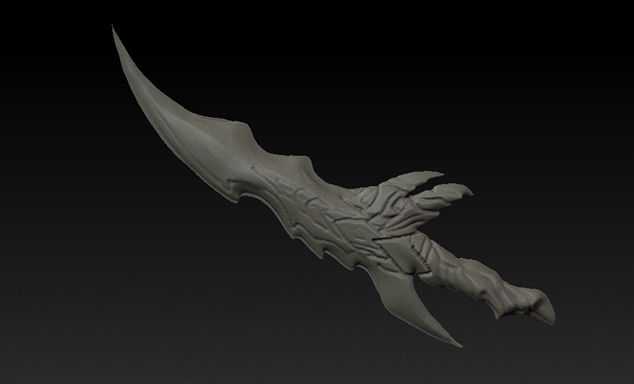 solo leveling dagger  3D print model_3