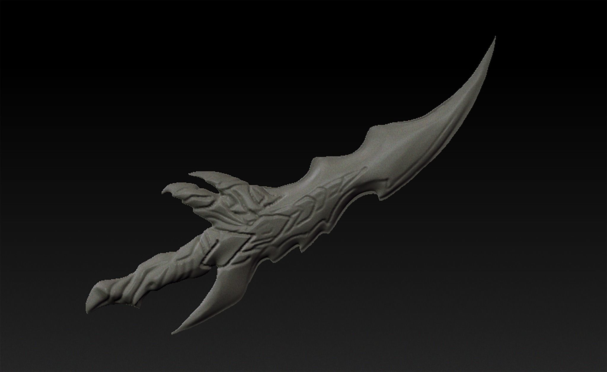 solo leveling dagger  3D print model_1