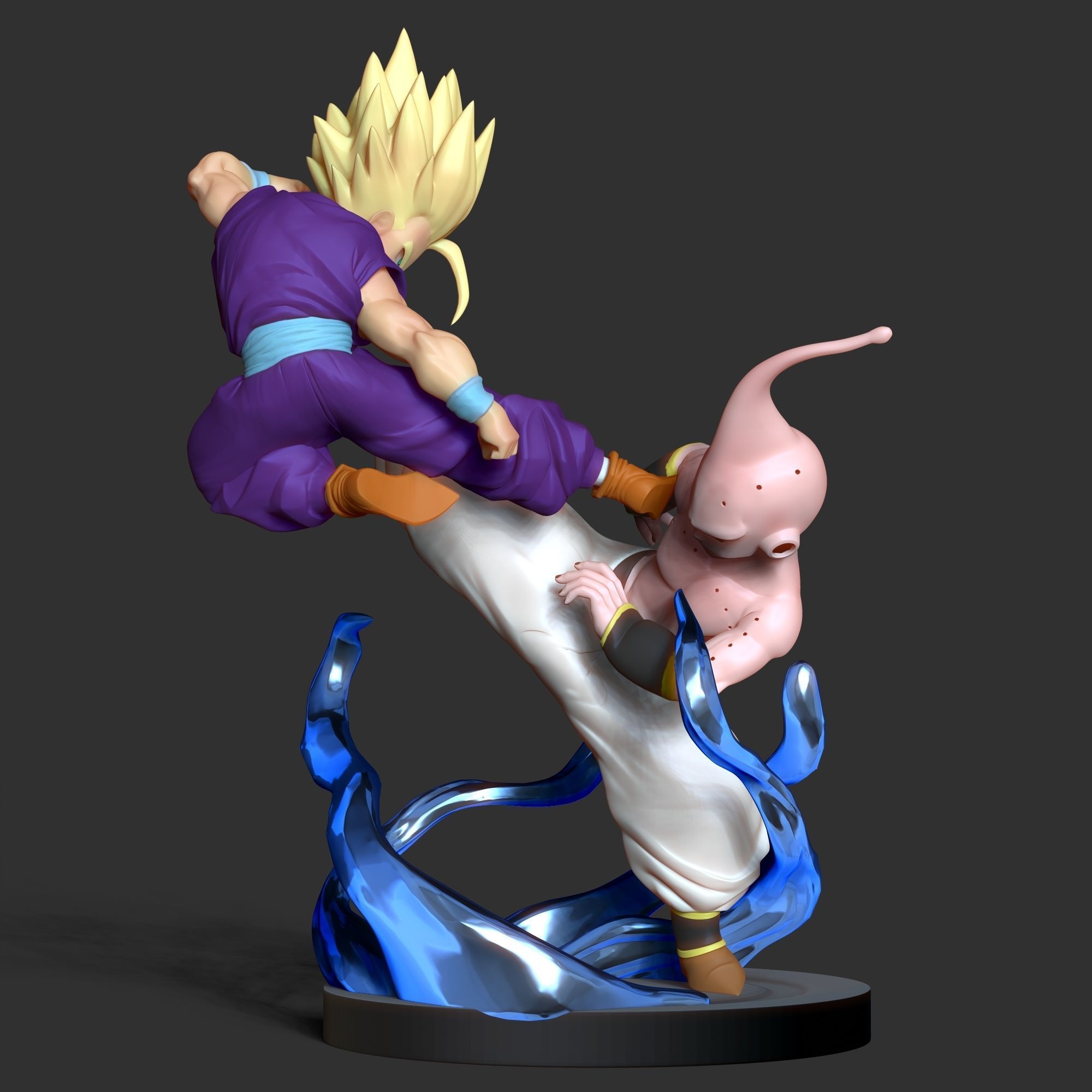 Gohan vs Buu - Fanart Remake 3D print model_15