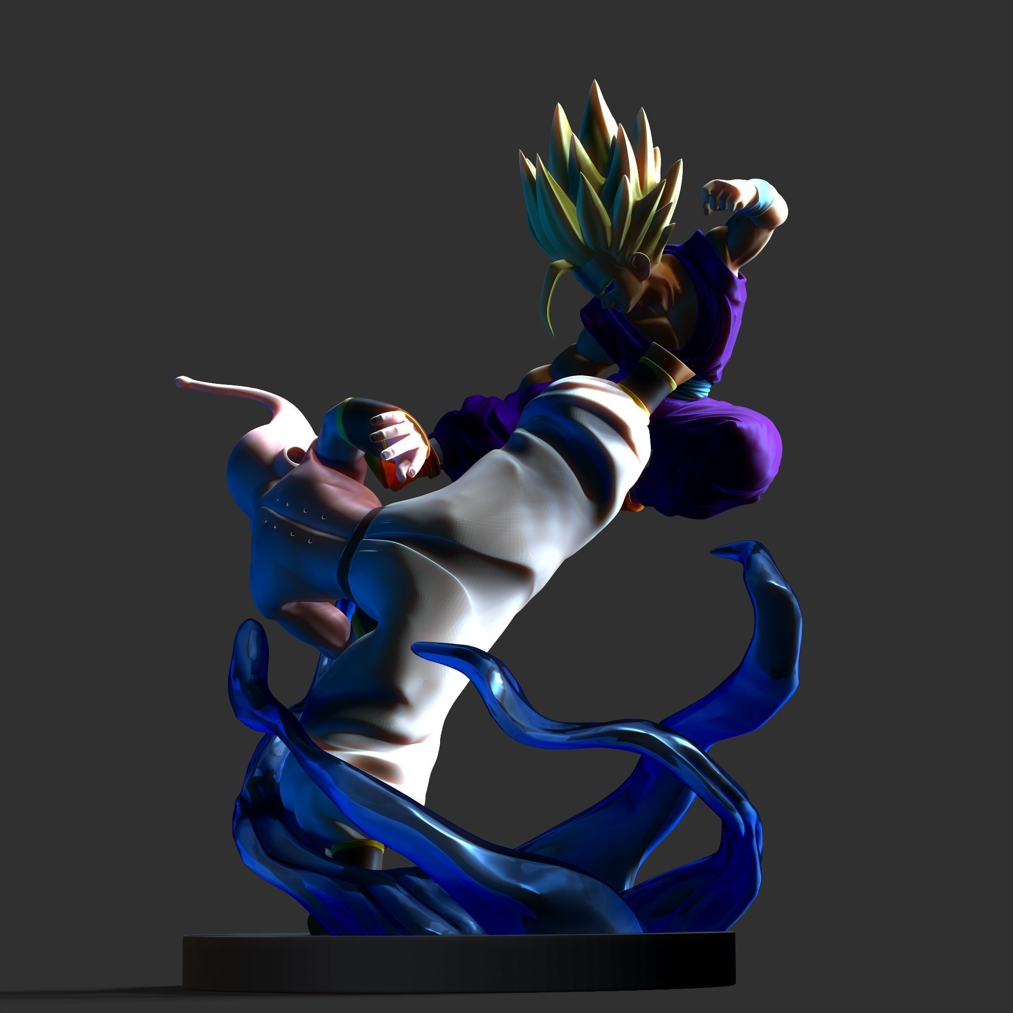 Gohan vs Buu - Fanart Remake 3D print model_16