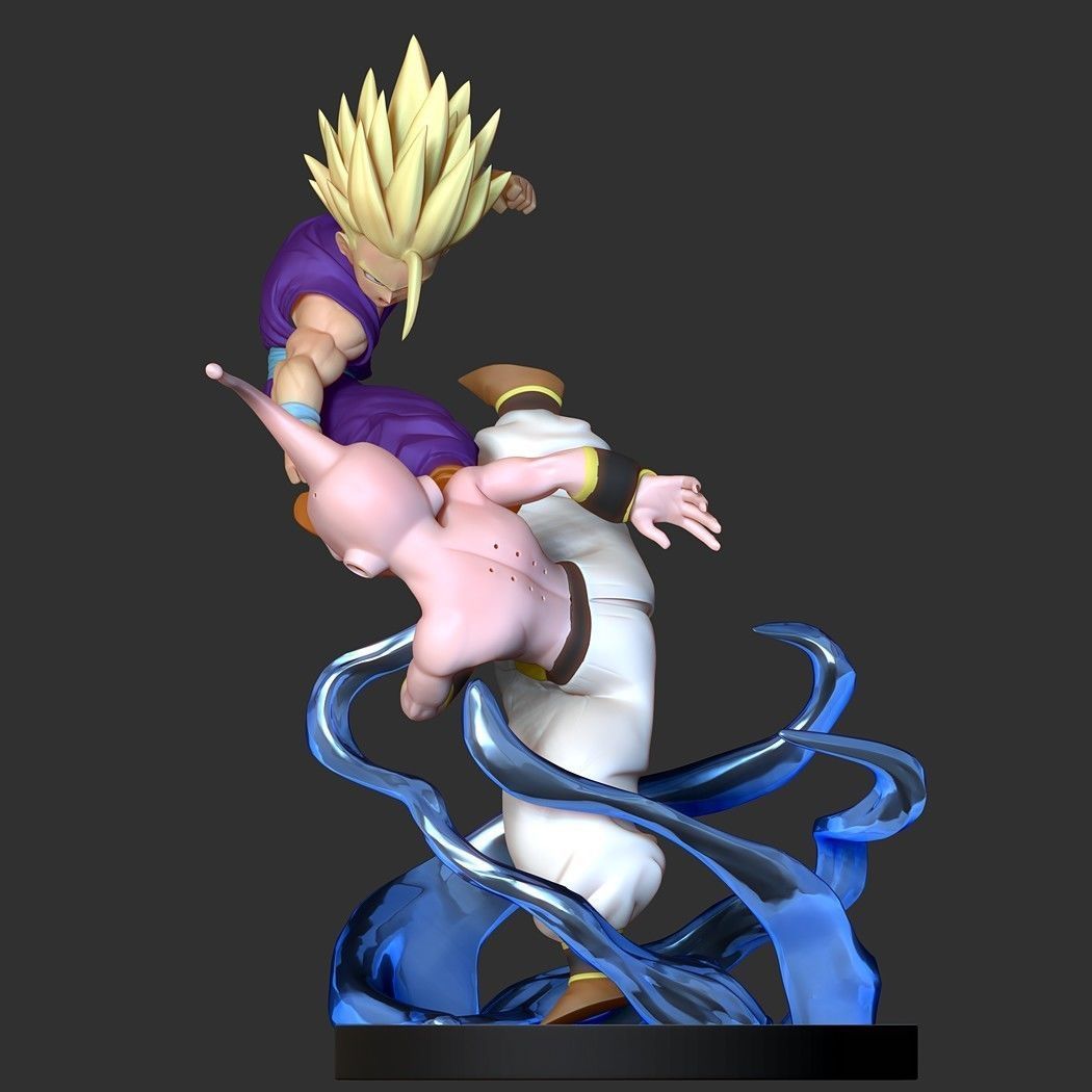 Gohan vs Buu - Fanart Remake 3D print model_17