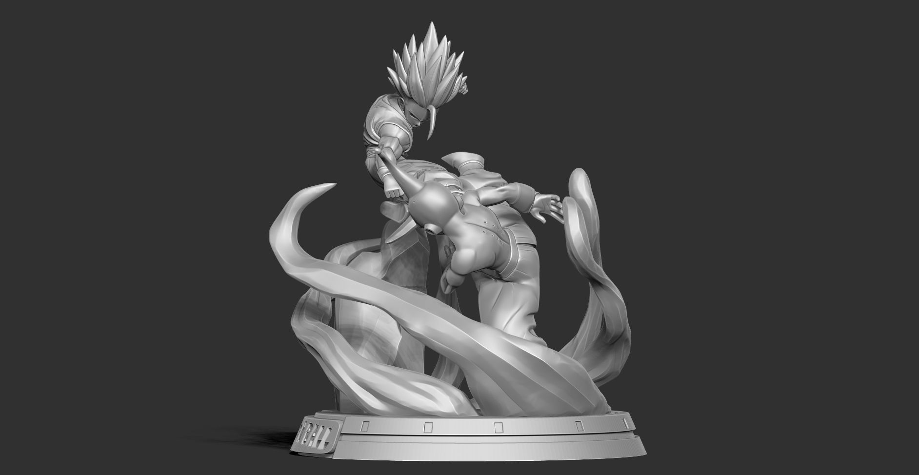Gohan vs Buu - Fanart Remake 3D print model_11