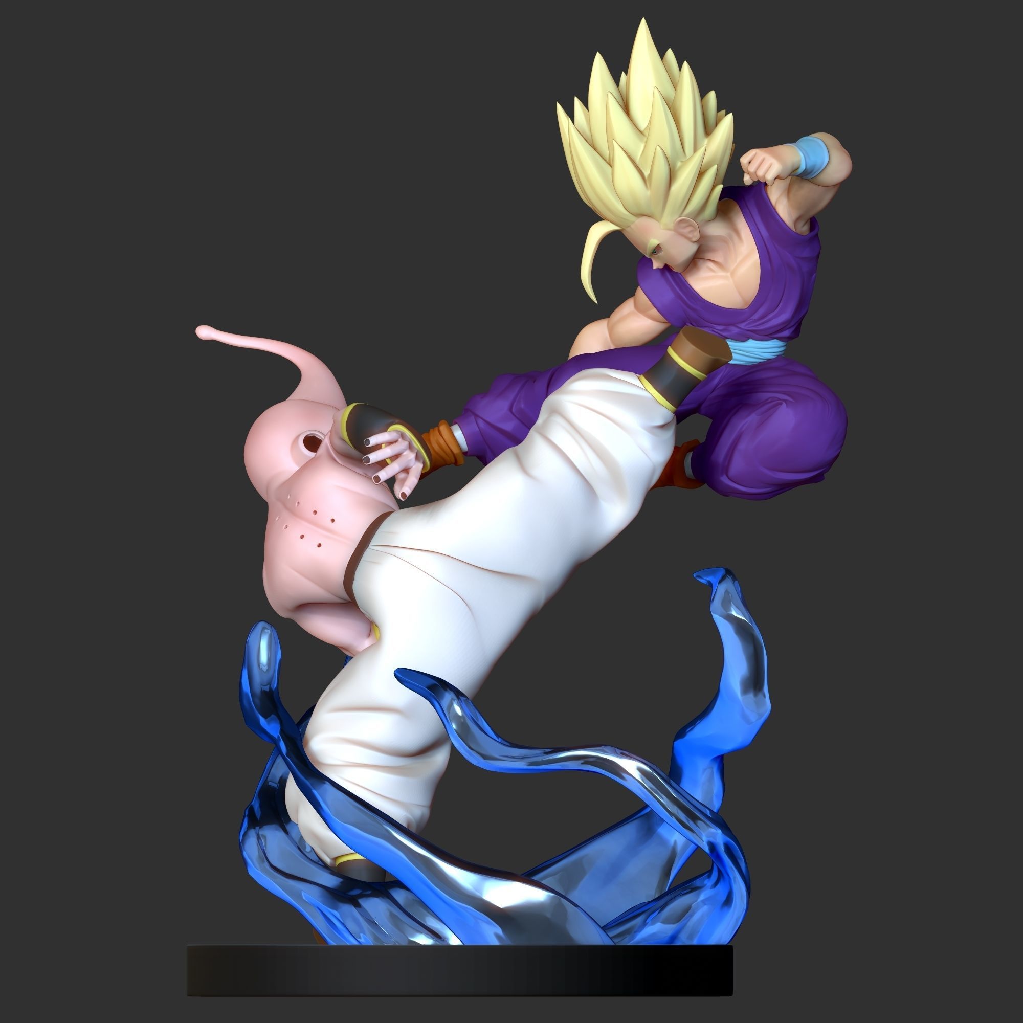 Gohan vs Buu - Fanart Remake 3D print model_3