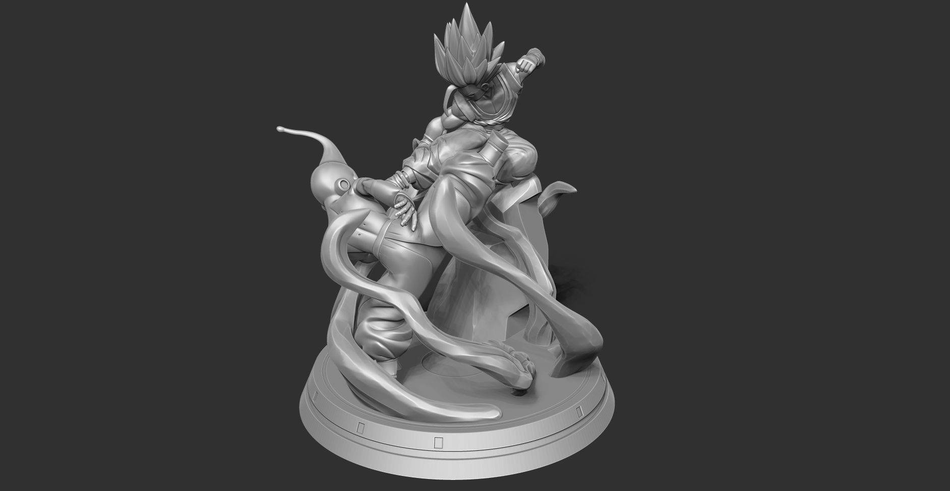 Gohan vs Buu - Fanart Remake 3D print model_13