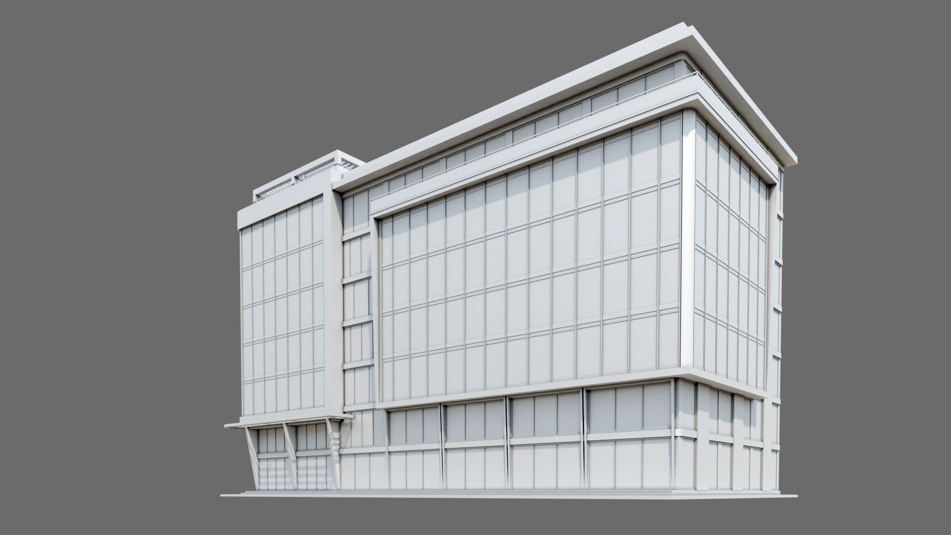 Office Building ID045 3D model_7