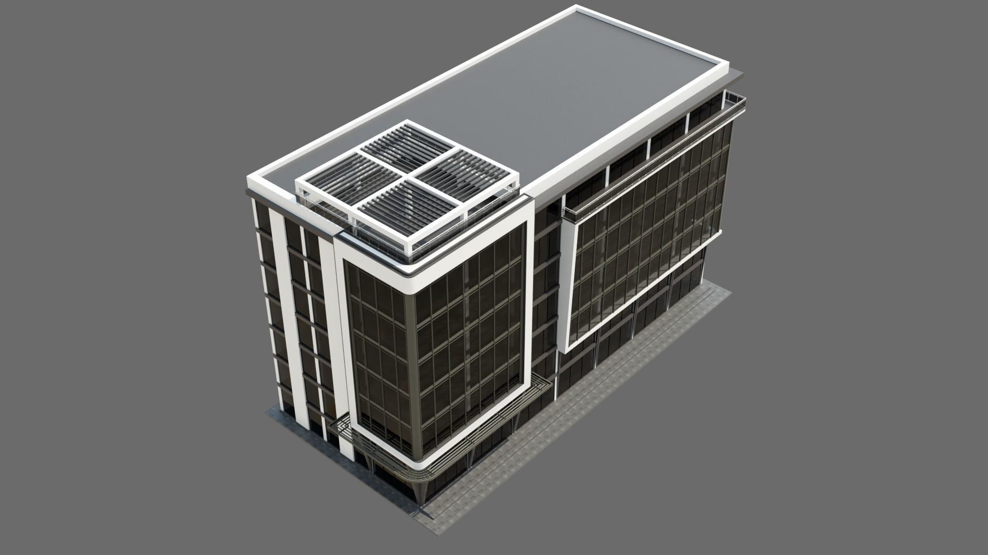 Office Building ID045 3D model_2