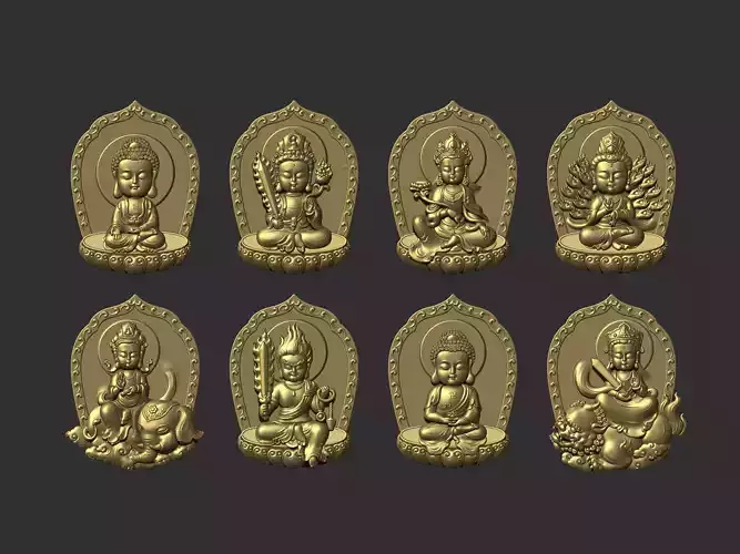 eight buddhas
