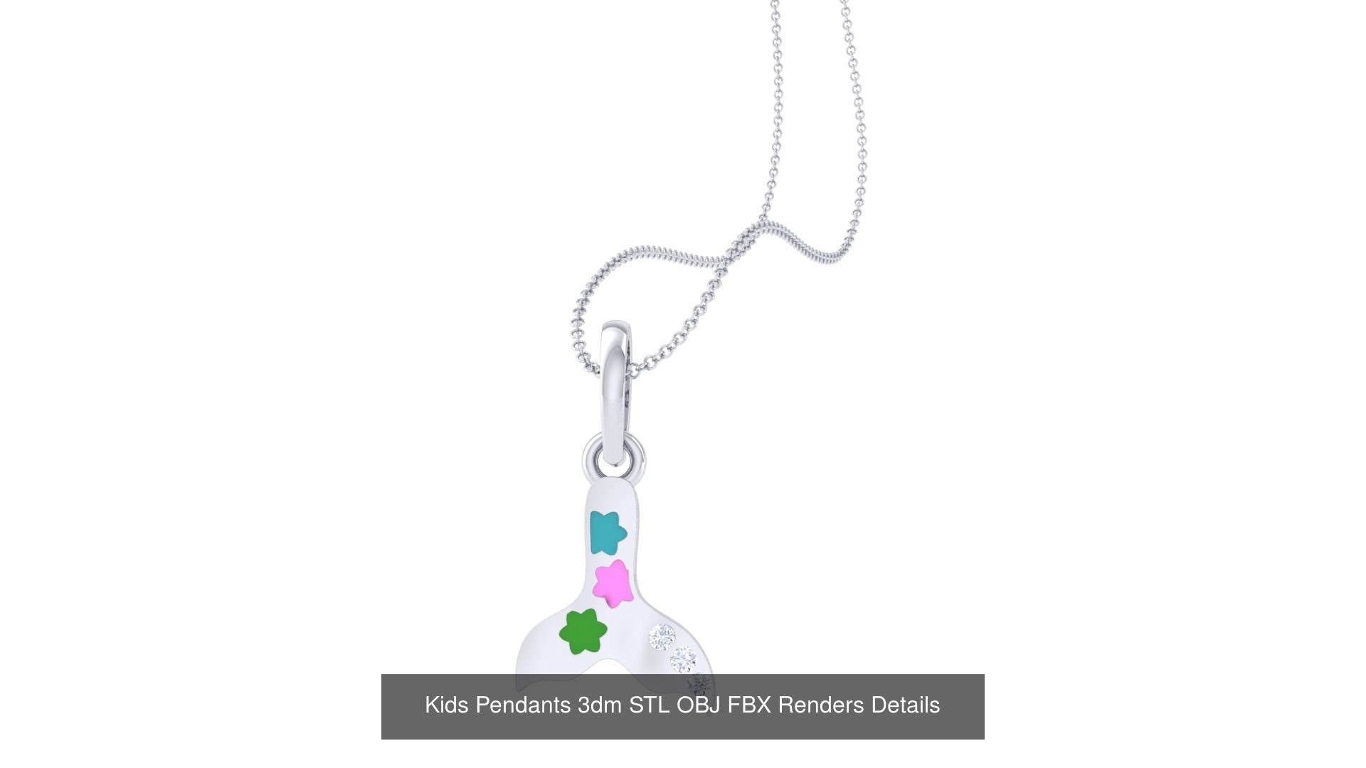 175 Kids Pendants 3dm STL OBJ FBX Renders Details Collection _59