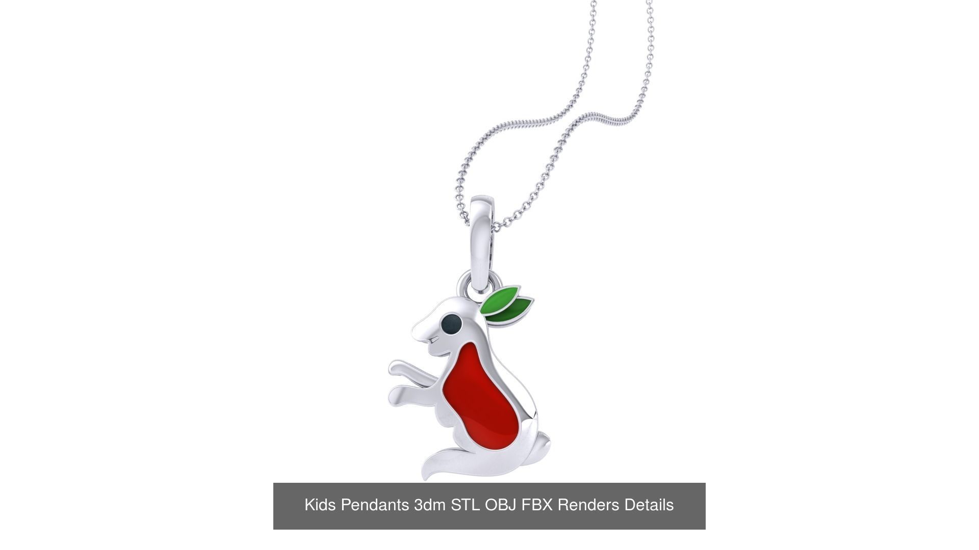 175 Kids Pendants 3dm STL OBJ FBX Renders Details Collection _169