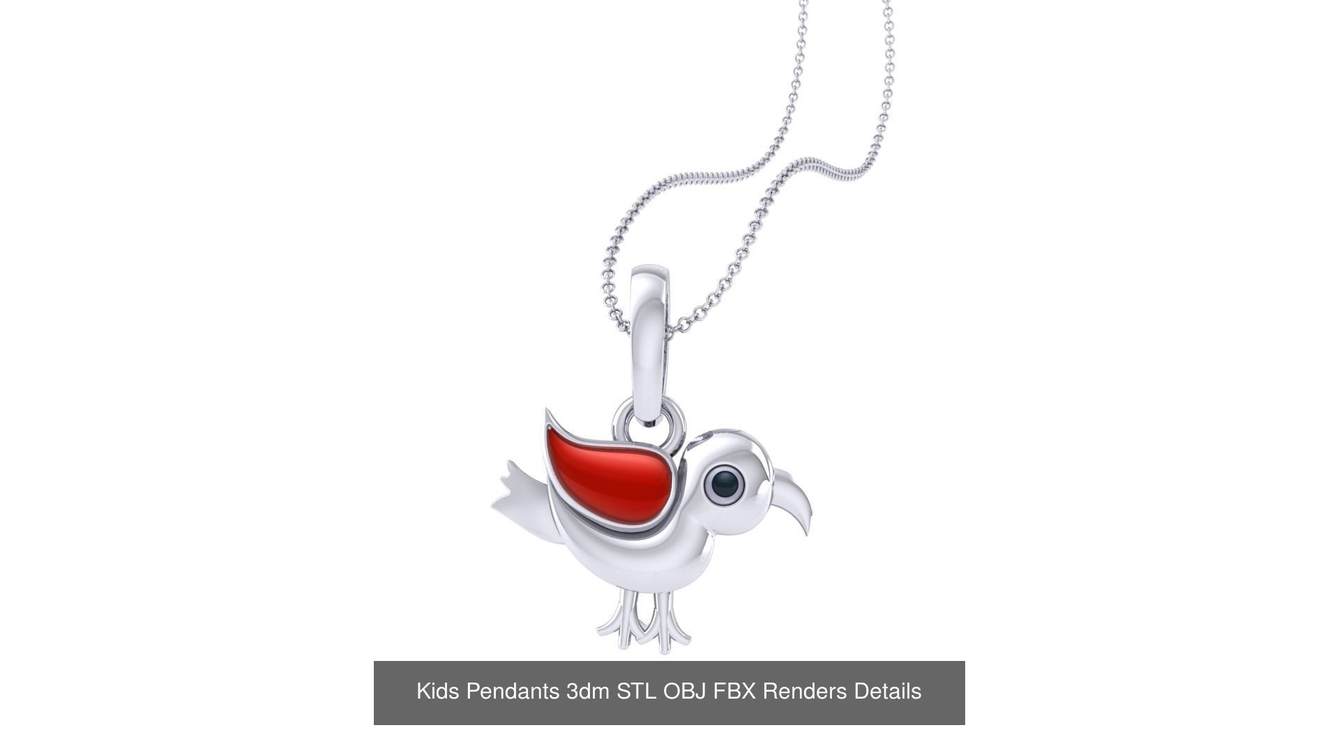 175 Kids Pendants 3dm STL OBJ FBX Renders Details Collection _179