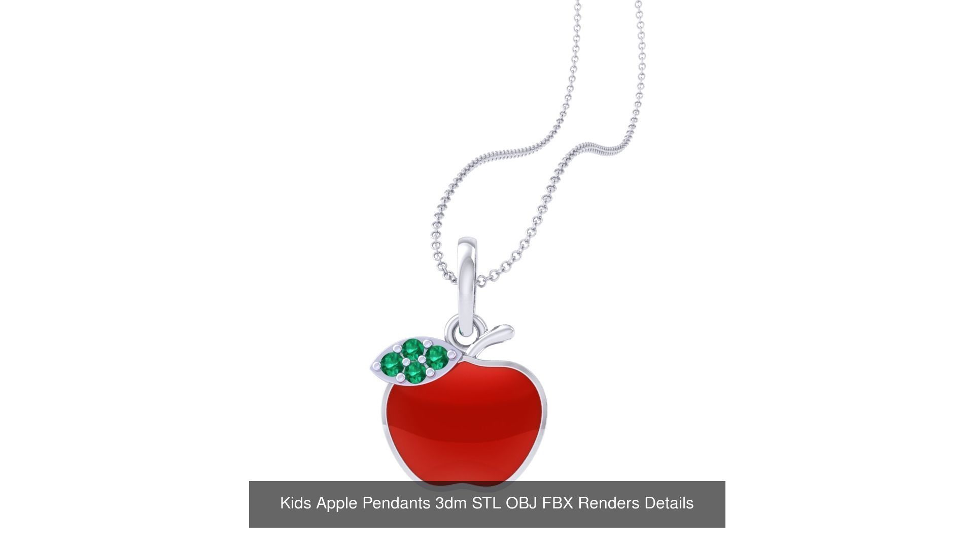 175 Kids Pendants 3dm STL OBJ FBX Renders Details Collection _60