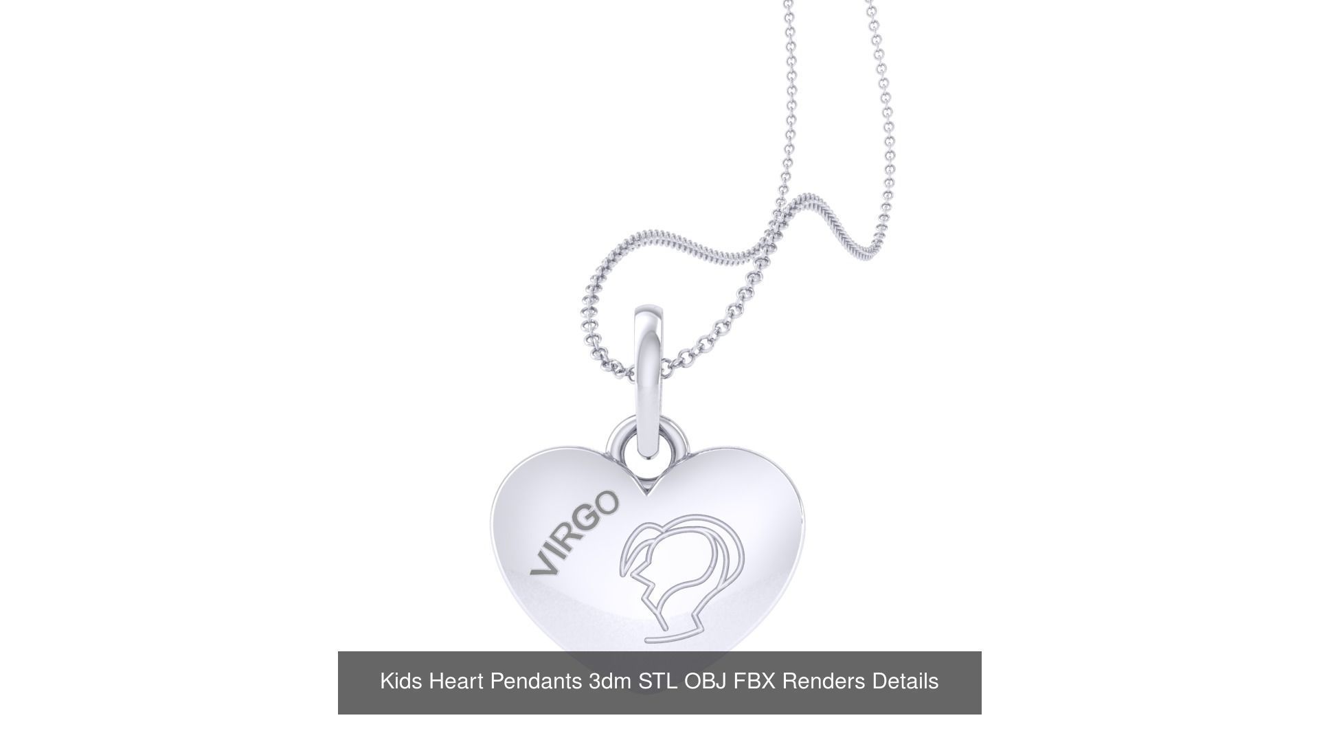 175 Kids Pendants 3dm STL OBJ FBX Renders Details Collection _111