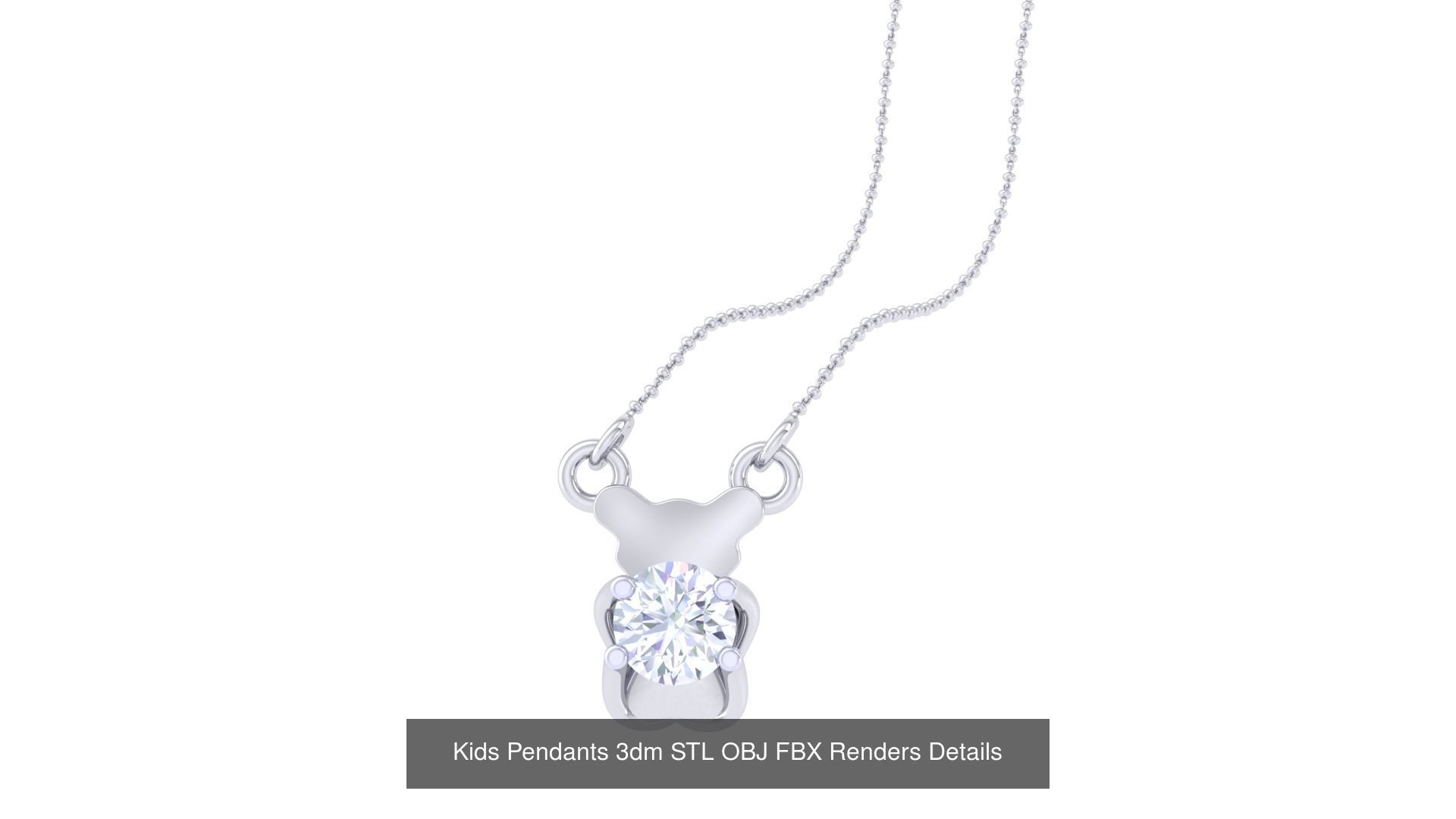 175 Kids Pendants 3dm STL OBJ FBX Renders Details Collection _68