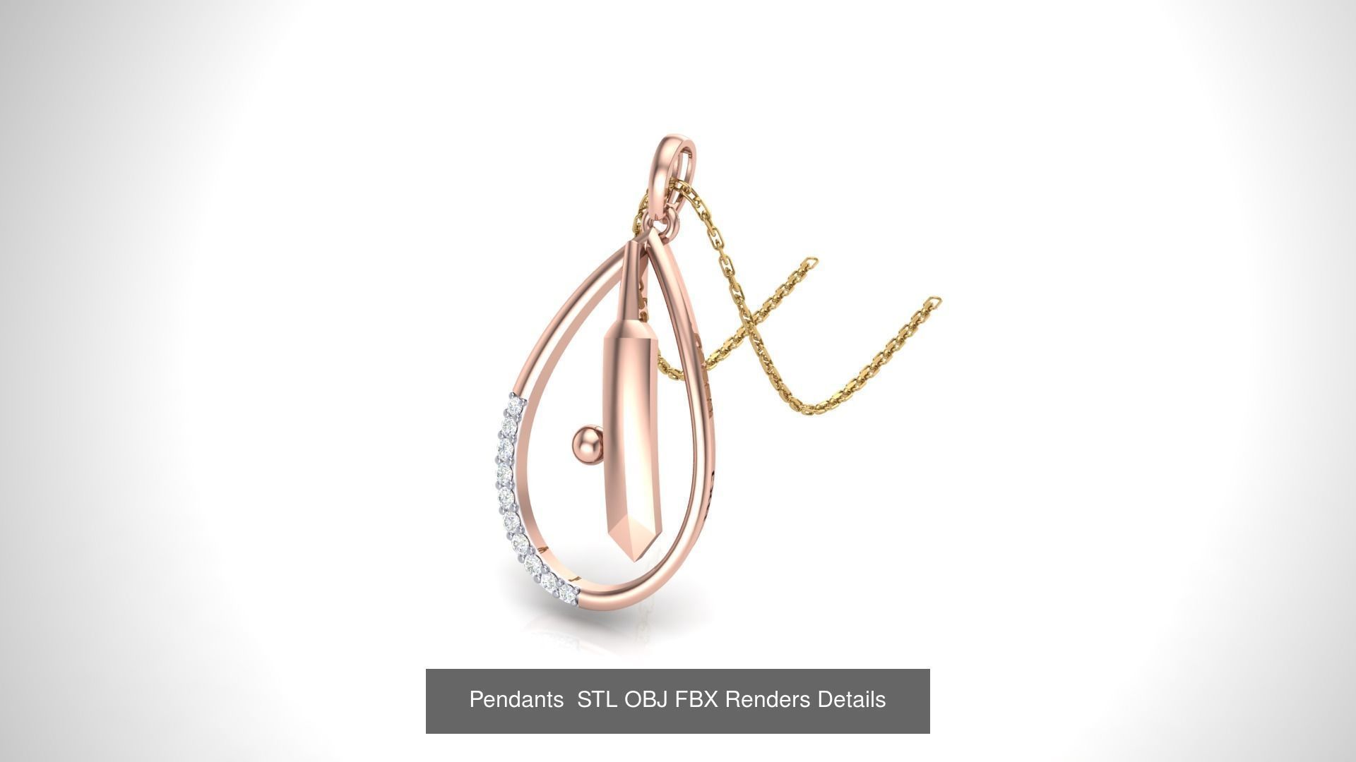 175 Kids Pendants 3dm STL OBJ FBX Renders Details Collection _189