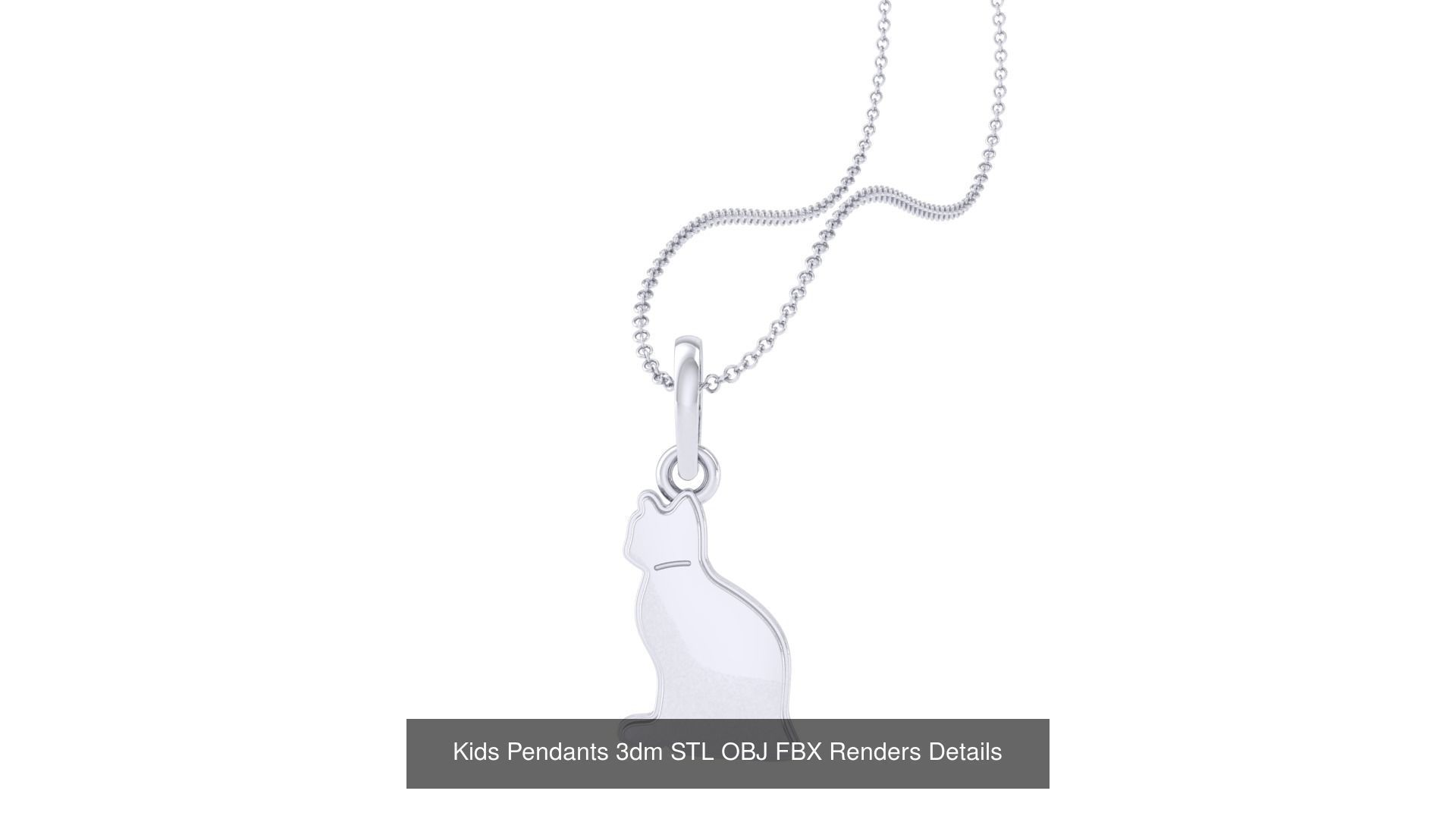 175 Kids Pendants 3dm STL OBJ FBX Renders Details Collection _26