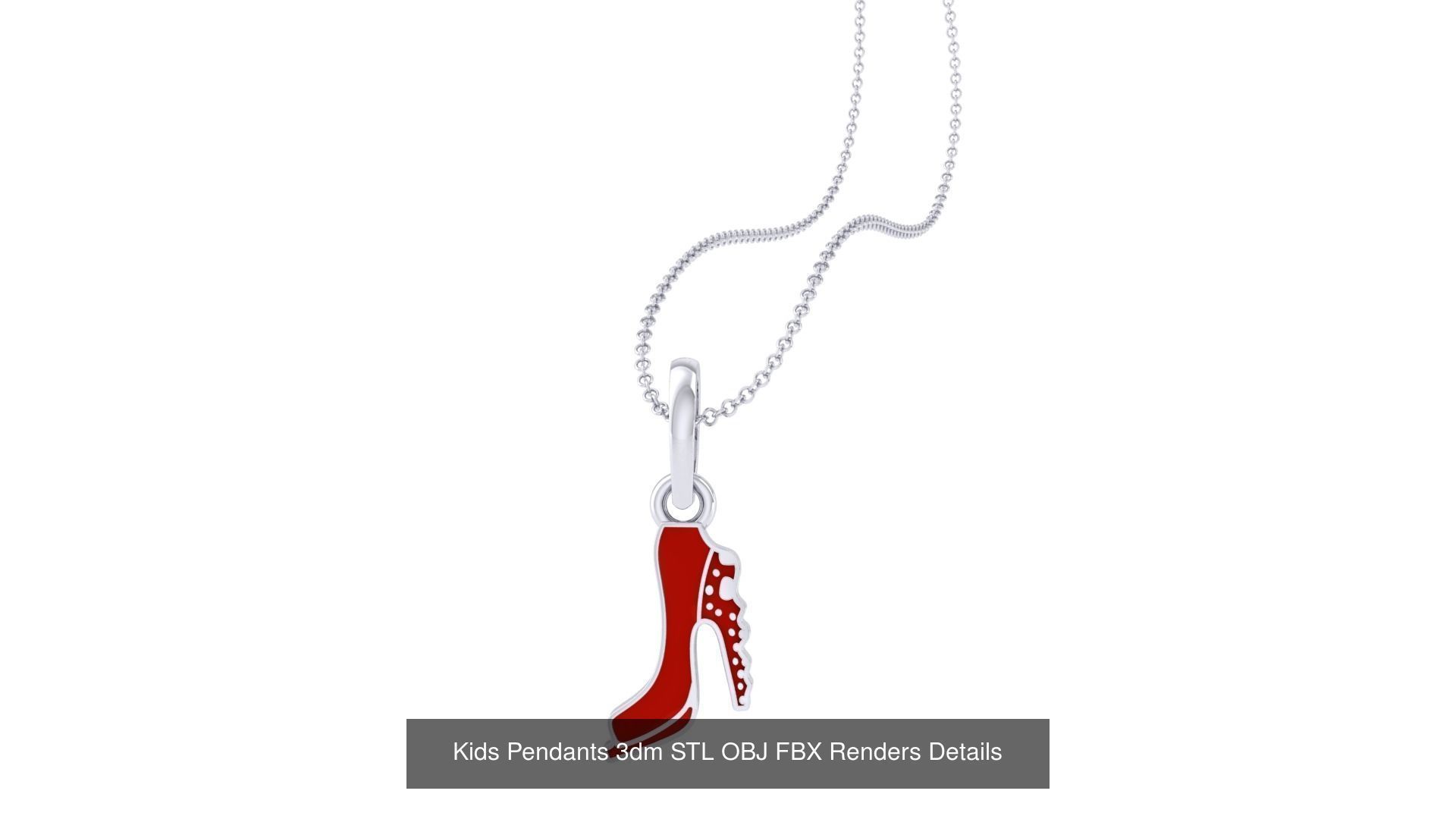 175 Kids Pendants 3dm STL OBJ FBX Renders Details Collection _67