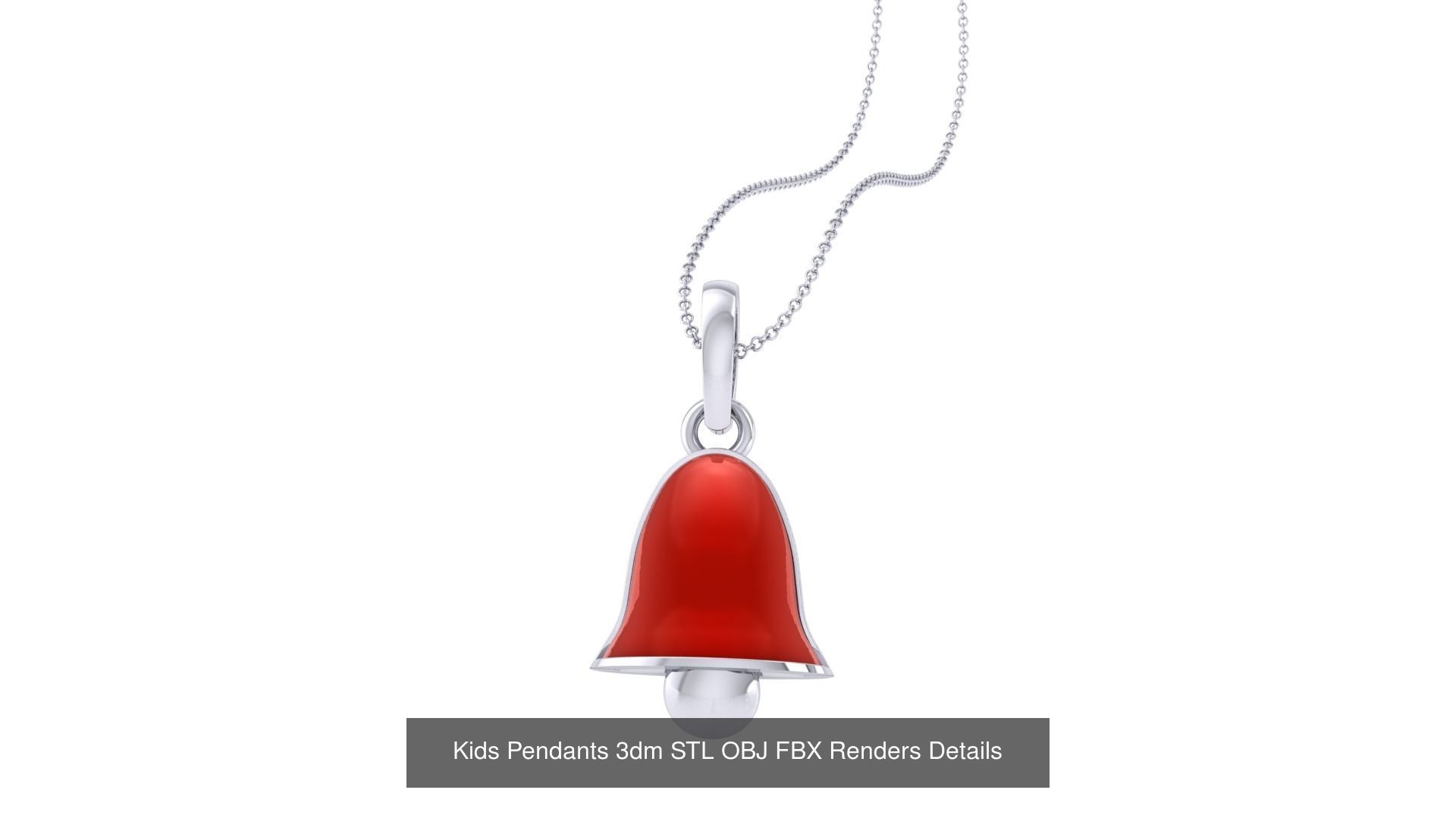 175 Kids Pendants 3dm STL OBJ FBX Renders Details Collection _184